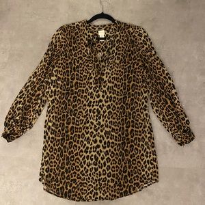 H&M animal print dress